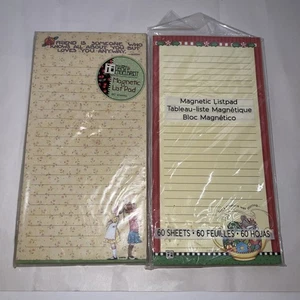 Almohadillas magnéticas para lista de notas Mary Engelbreit (60 y 80 hojas) tema de amigo y Navidad - Imagen 1 de 10
