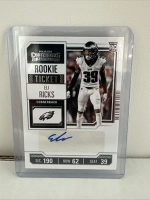 2023 Panini Contenders - Rookie Ticket Eli Ricks #233 (AU, RC) - Image 1 of 4
