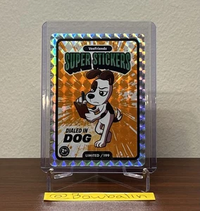 2025 Dialed In Dog Veefriends Super Stickers Manga Series Orange Splash /199 NM - Picture 1 of 5