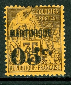 French Colonies 1891 Martinique 5¢/35¢ Black/Yellow Scott #15 Mint P212 - Picture 1 of 6