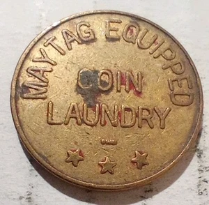 Maytag Equipped Coin Laundry Washer Token Laundromat Wash Dryer Clothes - Picture 1 of 2
