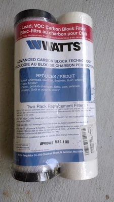 Watts WP560088 Two Pack Replacement Filters - SEALED - Image 1 of 2