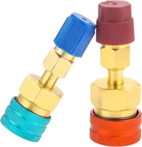 2PCS Quick Coupler Adapter R1234YF High/Low Side Quick Couplers Adapters Kit,... - Picture 1 of 7