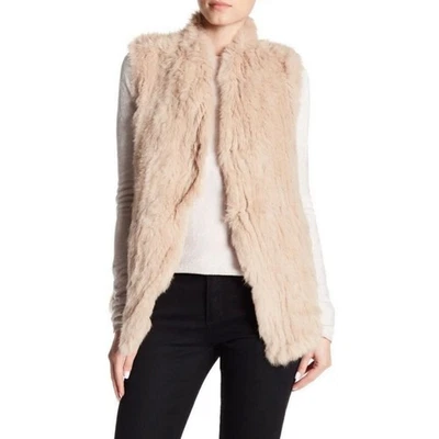 Colete creme Love Token pele de coelho P/M - Imagem 1 de 4