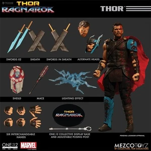 Mezco Toyz Thor Ragnarok 1/12th Collectibles Action Figure New In Stock - Picture 1 of 12