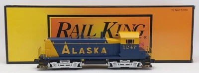 MTH 30-2221-1 O Gauge Alaska SW-9 Diesel Switcher w/PS2 #1247 EX/Box - Image 1 of 4