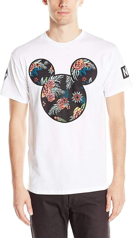 Neff Niño Astro Floral Mickey Mouse Prime Camiseta Juvenil Camiseta Blanca Mediana Nueva Foto 1 de 1