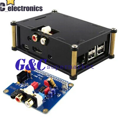 Neu Acryl Gehäuse für Raspberry Pi 2 B / B + I2S Interface HIFI DAC + Audiokarte - Bild 1 von 4