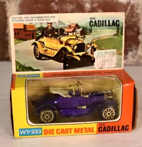 Cadillac viola 1913 originale metallo pressofuso antico, WT-233 - Foto 1 di 6