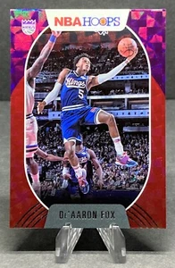 2020-21 Panini Hoops DE'AARON FOX #89 hiperrojo paralelo /99 Kings - Imagen 1 de 4