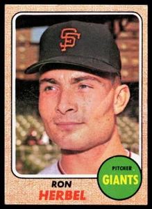 Ron Herbel 1968 Topps #333    VG No Crease - Picture 1 of 2