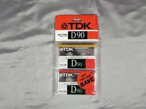 Paquete de 2 casetes en blanco TDK D 90 90 90 minutos - Imagen 1 de 2