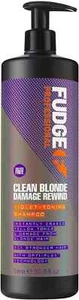 Fudge Professional Violet Toning Shampoo Clean Blonde Damage Rewind Shampoo 1L - Picture 1 of 1