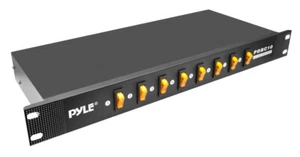 New Pyle PDBC10 8 Outlet Rack Mount Power Supply Center W/ Each Outlet Switch - Picture 1 of 3