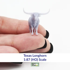 Texas Longhorn Miniatur Diorama Maßstab 1:87 HO von Alexander Kuzmenko (1 Figur) - Bild 1 von 3