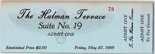 1988 Indy 500 The Hulman Terrace Unused Ticket Indianapolis IMS #79