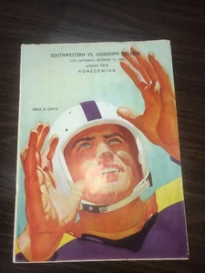 1950 Southwestern at Memphis College Football Program Homecoming Hodges Field - Picture 1 of 7