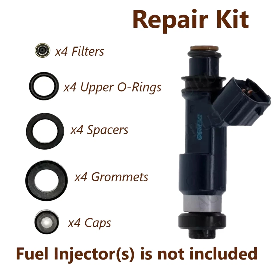 KIT REPARACIÓN INYECTORES COMBUSTIBLE PARA 04-12 MITSUBISHI ECLIPSE GALANT 2.4 195500-0281 Foto 1 de 1