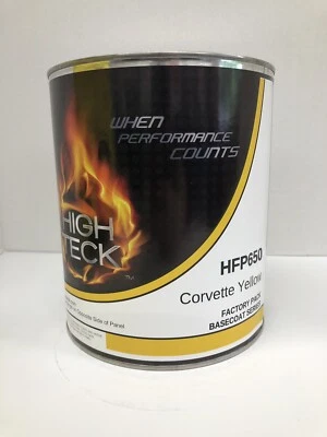 GM/CHEVY Code 52 Corvette Yellow 1 Gallon Automotive Basecoat Foto 1 de 4