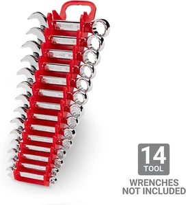 14-Werkzeug kurzer Kombination Schraubenschlüssel Halter (rot) | OWP21214 | Made in USA - Bild 1 von 12