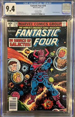 Fantastic Four # 210 (1979) CGC 9.4 Newsstand WP - Byrne Art-Galactus Appearance - Image 1 of 3