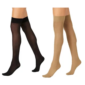 Sheer Relief For Active Legs Support Knee-Hi High Women Stockings Socks H33085 - Picture 1 of 6