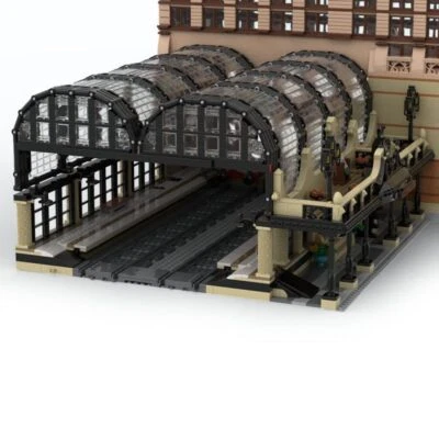 MOC-167905 Train Station Modular Building with Realistic Roof 2572 Pieces New - Image 1 of 4