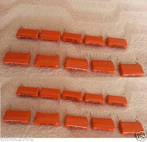 20x NUEVO DE LOTE ANTIGUO PHILIPS MKT 368 0.39uF 400V TAPAS DE TONO DE GUITARRA NARANJA CAÍDA! 0.33uF reemplazo - Imagen 1 de 1