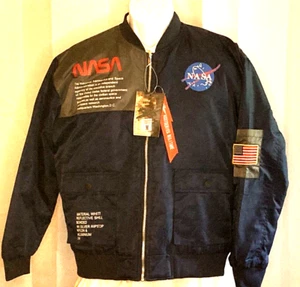 NEW WITH TAGS, NASA ,zip front jacket, asst series militare 7077, med, new - Picture 1 of 8