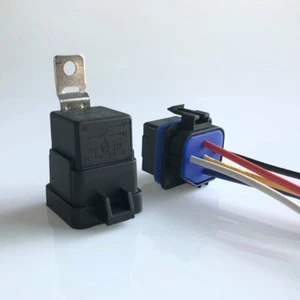 12V 30/40A Waterproof 5 Pin SPDT Car Automotive Relay & AWG Wires Socket Kit - Imagen 1 de 6