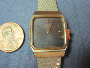#602 ladys gold plate & stainless steel LASSALE quartz watch - Picture 1 of 5