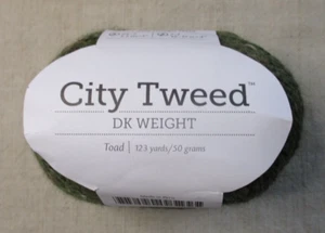 Knit Picks, City Tweed DK, Toad, 50 g, 123 yds, Wool / Alpaca / Donegal Tweed - Picture 1 of 5