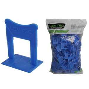 LEVTEC 1/16” Tall Leveling Clip 250pc./bag for 3/4" Porcelain Pavers - Picture 1 of 5