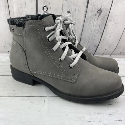 Sporto Leslie 2 Gray Water Resistant Insulated Boots Lace Up Zip Women's Sz 9.5 - Image 1 of 4