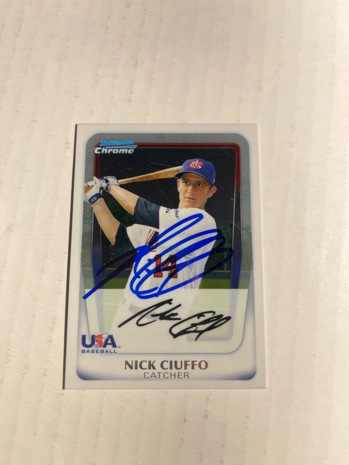 Tampa Bay Rays NICK CIUFFO Signed Card - Image 1 of 1