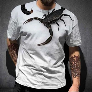T-Shirt Tier Skorpion 3D Druck Neu Mode Kurzarm Hip-Hop T-Shirt Neu - Bild 1 von 9
