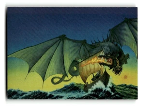 1996 Janny Wurts Fantasy Trading Card #52 Dragon's Run - Bild 1 von 4