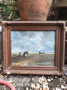 Manner Of David Cox-Coloured Pastels-Travellers In A Stormy Landscape-20x25cm - Picture 1 of 19