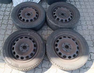 Original VW Golf 5 1K & Eos 1F Satz Sommerräder Michelin 205/55R16 91V DOT 4818 - Bild 1 von 4