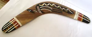 Boomerang australiano dipinto a mano 10" - Foto 1 di 2