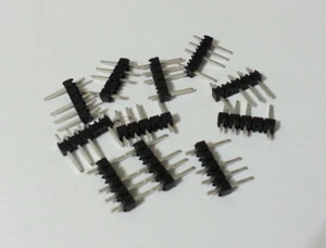 Header Connector 1Row Samtec 4pin 5position Male 2.54mm TSW-105-07-T-S-002 10pcs - Picture 1 of 4