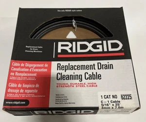 Ridgid 62225 Cavo di pulizia dello scarico, 5/16 pollici X 25 piedi - Foto 1 di 2