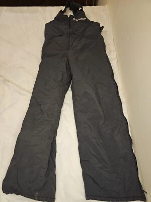 Ski-Doo Womens Medium Sno Gear Insulated Snow Bib Overalls Montana Pants Black - Image 1 of 4