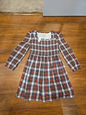 Kids Girls GapKids Christmas Plaid Long Sleeve Dress Size L 10 BNWT - Image 1 of 4