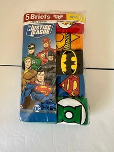Justice League Boys Briefs Package of 4 Ct Sz 8 Underwear - Picture 1 of 3