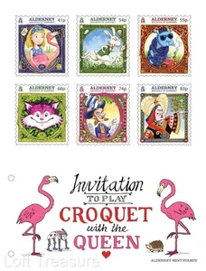 Estampillas de Alderney: Paquete de presentación "Alicia en el País de las Maravillas - 150 aniversario" 2015 - Imagen 1 de 6