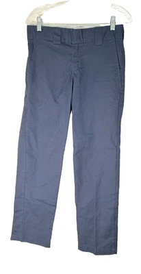 Dickies Mens Slim Tapered Pants 28x30 Flex Workwear Navy Blue Comfort Durable - Image 1 of 4
