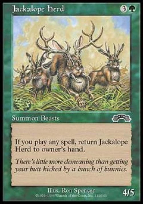 Jackalope Herd - Medium Play MTG Exodus - Image 1 of 1