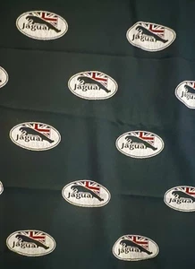 Fabric, With Jaguar Auto Logo  Black / Red  74” X 56” - Bild 1 von 11