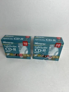 Memorex Lightscribe CD-R beschreibbare Medien 52x 700mb 80 Min 20er Pack neu versiegelt - Bild 1 von 6